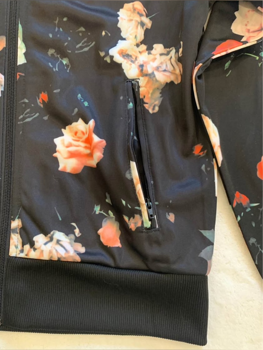 Adidas Firebird floral rose track jacket NEW - Picture 5 of 6
